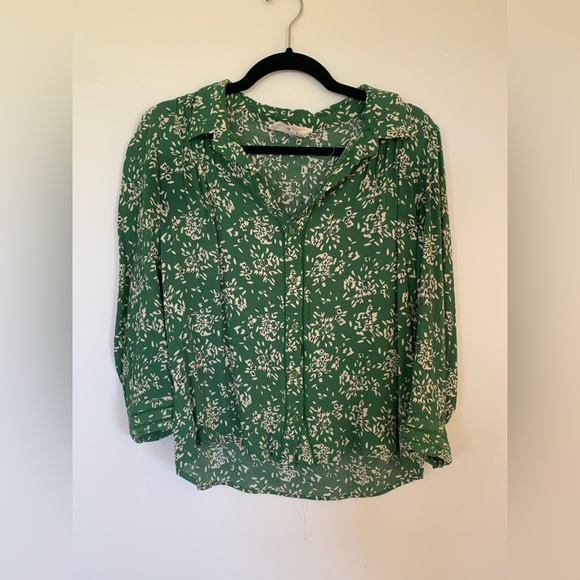 Ba&sh Green Floral Women's Top - Picture 1 of 6